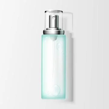 Blank spray bottle with liquid Stock Illustration