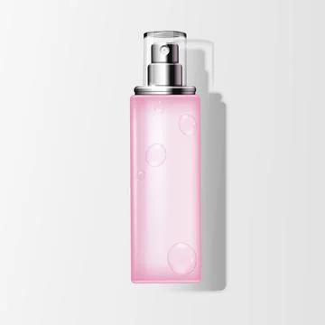 Blank spray bottle with liquid Stockillustratie