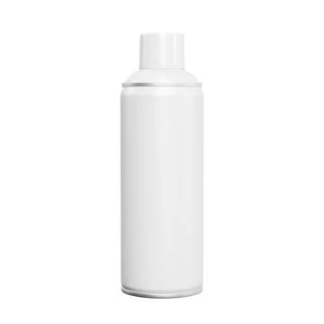 A blank spray paint can isolated on a white background Stock Illustration