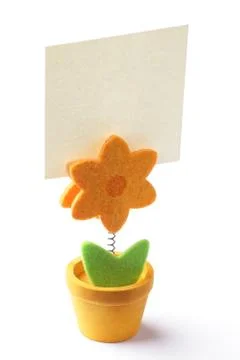 Blank spring card Stock Photos