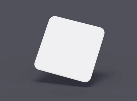 Blank square cards for design presentation. 3d rendering. Stock Illustration