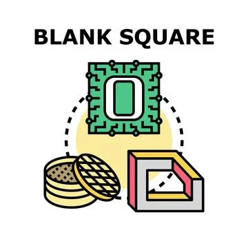 Blank square concept representing empty space ideas Stock Illustration
