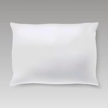 Blank of square pillow for your design. mock up pillow. Vector. Illustrazione stock