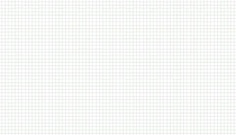 Blank square ruled notebook paper background isolated on white. Stock Illustration