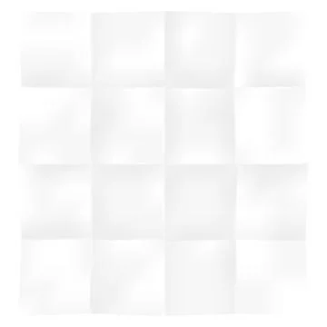 Blank Square Sheet of Paper Folded Illustrazione stock