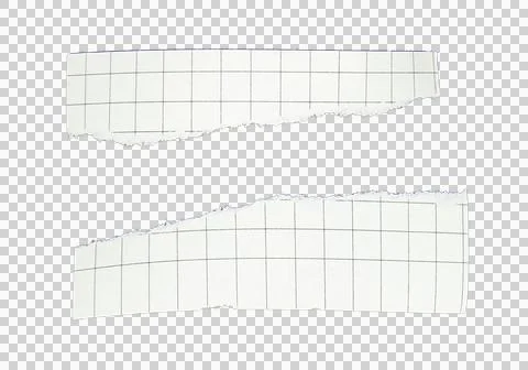 Blank squared paper sheets or notepad pages on transparent background png fil Stock Photos