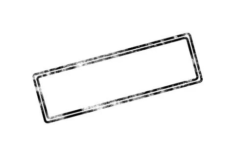 Blank Stamp with Black Frame Stock Photos