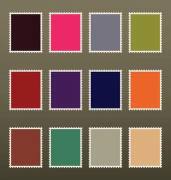 Blank stamps Stock Illustration