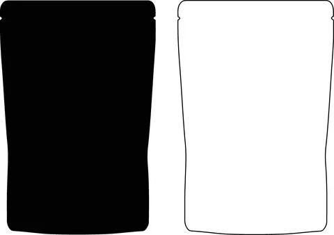 Blank stand up pouch packaging vector Illustrazione stock