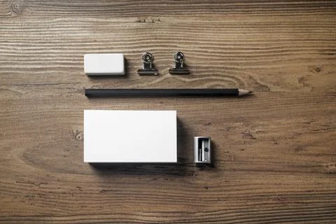 Blank stationery elements Stock Photos