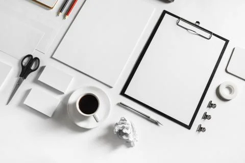 Blank stationery elements Stock Photos