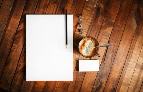 Blank stationery mock up Foto stock