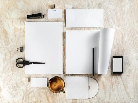 Blank stationery Stock Photos