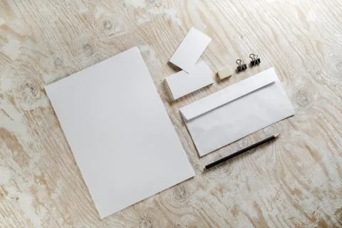 Blank stationery Stock Photos