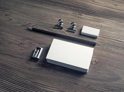 Blank stationery set Stock Photos