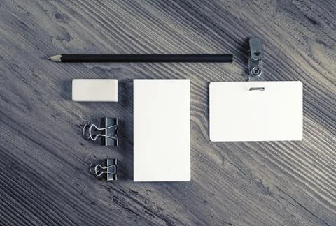 Blank stationery set Stock Photos