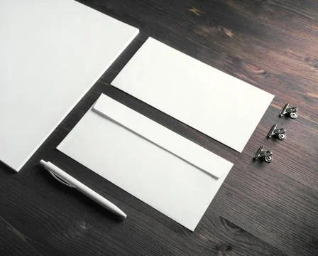 Blank stationery set 库存照片