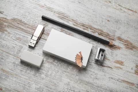 Blank stationery set Stock Photos