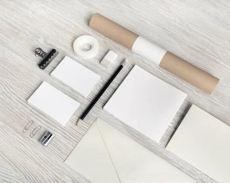 Blank stationery set Foto stock