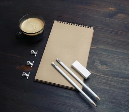 Blank stationery set Stock Photos