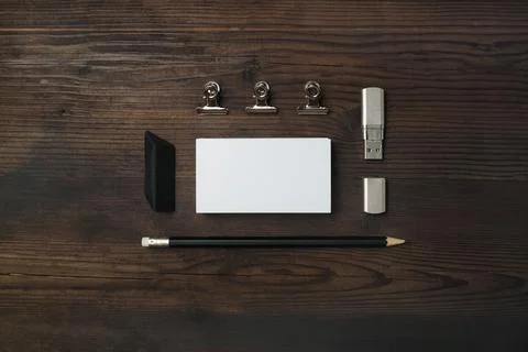 Blank stationery set Stock Photos