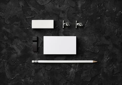Blank stationery set Stock Photos