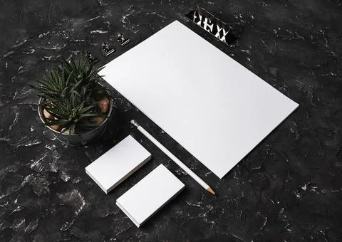 Blank stationery set Foto stock