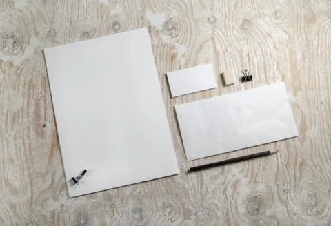 Blank stationery template Stock Photos
