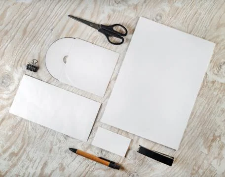 Blank stationery template Stock Photos
