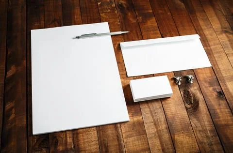 Blank stationery template Stock Photos