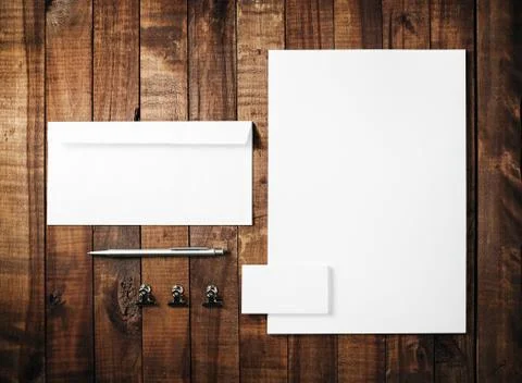Blank stationery template Stock Photos