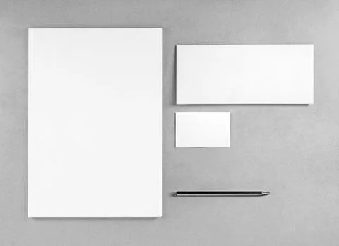 Blank stationery template Stock Photos