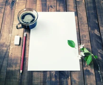 Blank stationery template Stock Photos