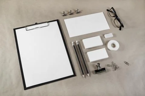 Blank stationery template Stock Photos