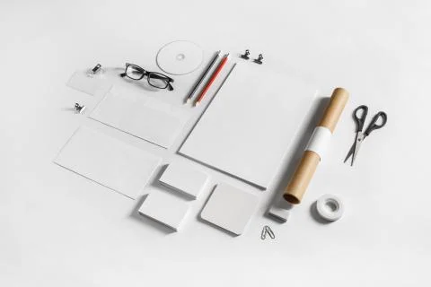 Blank stationery template Stock Photos