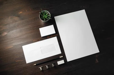 Blank stationery template Stock Photos