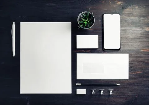 Blank stationery template Foto stock