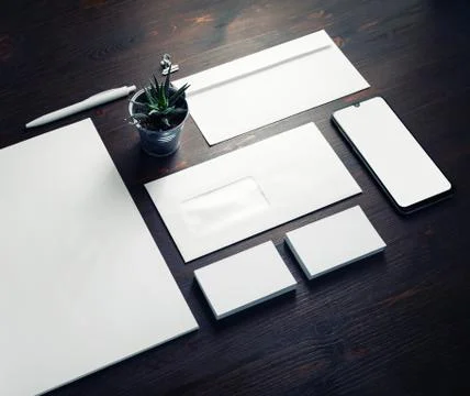 Blank stationery template Stock Photos