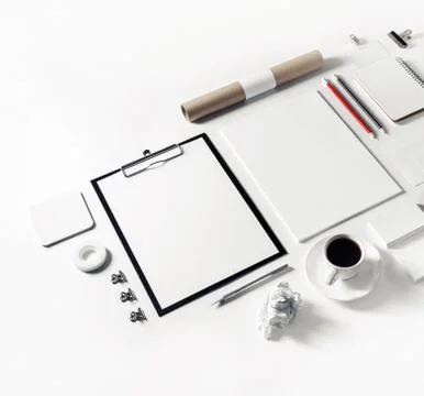 Blank stationery template Stock Photos