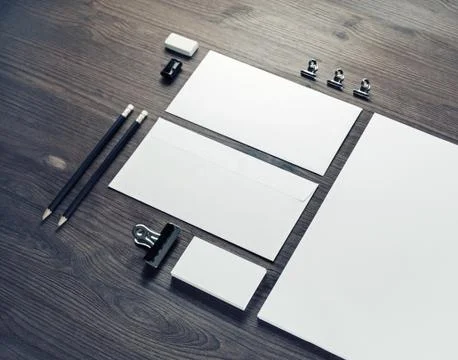 Blank stationery template Stock Photos