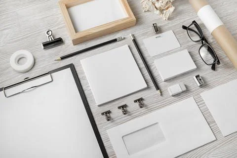 Blank stationery template Stock Photos