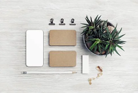 Blank stationery template Stock Photos