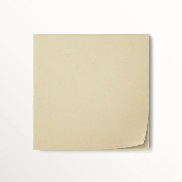 Blank stick note paper Stock Illustration