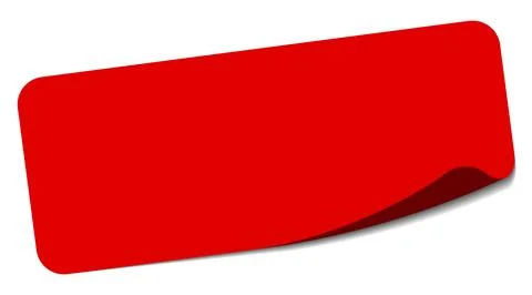 Blank sticker. blank label Stock Illustration