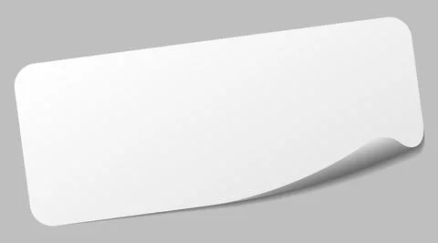 Blank sticker. blank label Stock Illustration
