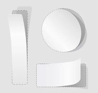 Blank sticker modern template Stock Illustration