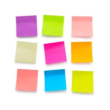 Blank sticky notes Stock Photos