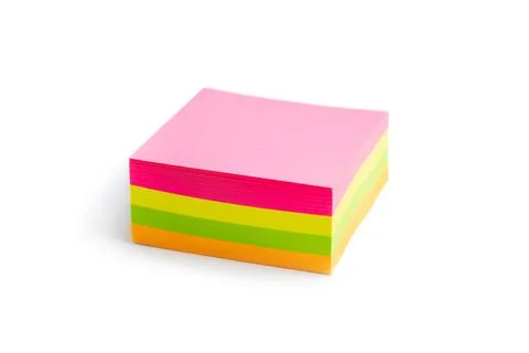 Blank sticky paper notepad. Foto stock
