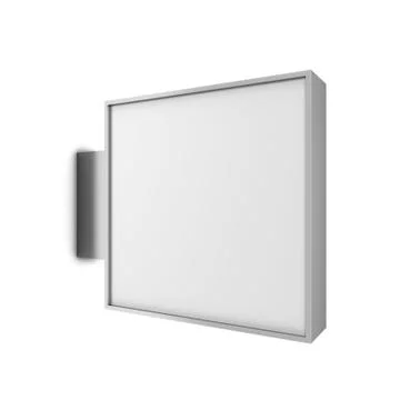 Blank store signboard Stock Illustration