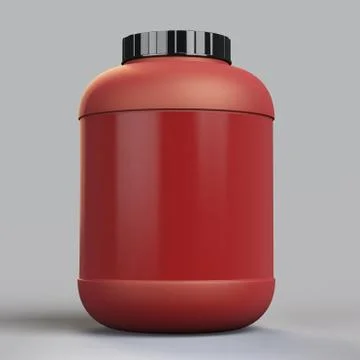 Blank supplement bottle template Stock Illustration